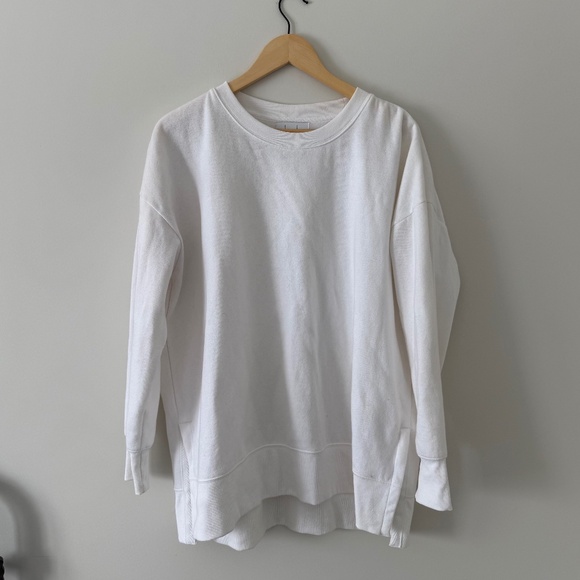 Kersh Sweaters - Plain White Crewneck Sweater (size XL)
